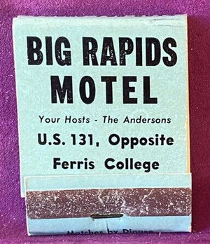 Big Rapids Motel - Matchbook